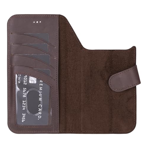 Étui iPhone 17 Pro Max coque rabat magnétique amovible cuir compatible MagSafe - 2