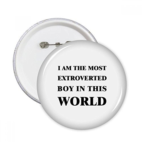 Pins Round Extraverti Boy Badge pour customiser vos vestes