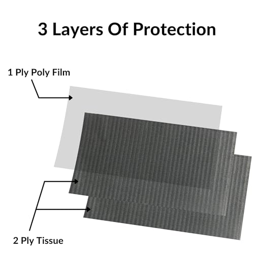 50 Pack 13\"x 18\" Black Dental Bibs Disposable - Soft and Waterproof Dentist Bibs Napkin for Medical Patients Dental Tray Covers, 3 Ply Disposable Dental Bibs, Tattoo Bibs & Disposable Nail Mats - Thumbnail 6