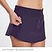 Willit Womens Swim Skirt Athletic Bathing Suit Skorts Skirts Swimsuit Bottoms with Zipper Pocket Purple L