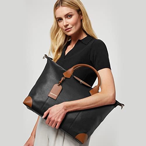 BOSTANTEN Travel Bag for Women Leather Duffle Bag Business Tote Bag Overnight Weekender Bag Oversized Duffel 2 BOSTANTEN Travel Bag for Women Leather Duffle Bag Business Tote Bag Overnight Weekender Bag Oversized Duffel