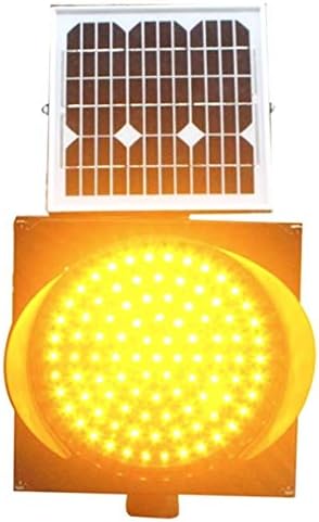 12" Amber Solar Powered Flashing Beacon