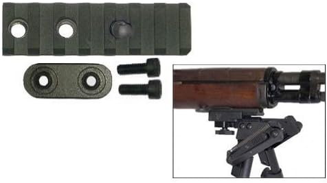 Sadlak Industries M14/M1A Heavy Duty Front Rail with Internal Nutplate QD Stud (for Harris QD Bipods), Q12, Large