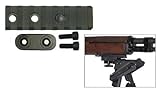 chuanmaodianzishangwu Sadlak Industries M14/M1A Heavy Duty Front Rail with Internal Nutplate QD Stud (for Harris QD Bipods), Q12, Large