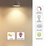 TEKLED® A60 LED Bulbs | E27 Edison Screw | Energy Saving 7W Light Bulb 60W Incandescent Bulb Equivalent | 2700K DIMMABLE 595LM | 4-Pack | Warm White - Image 4