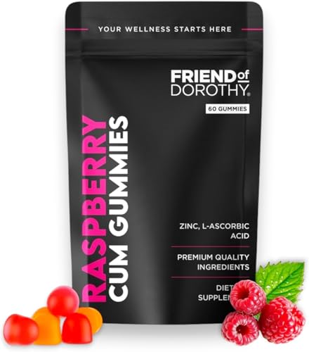 FRIEND OF DOROTHY Raspberry C*M Gummies Improves Sperm Volume and Load Semen Volume Supplement - 60 Capsules - 1 Month Supply
