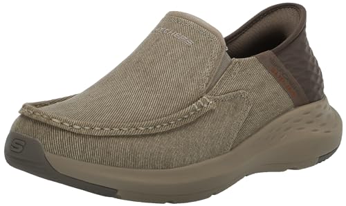 Skechers Parson Dewitt   Zapatos sin Cordones para Hombre, Beige, 48.5 EU