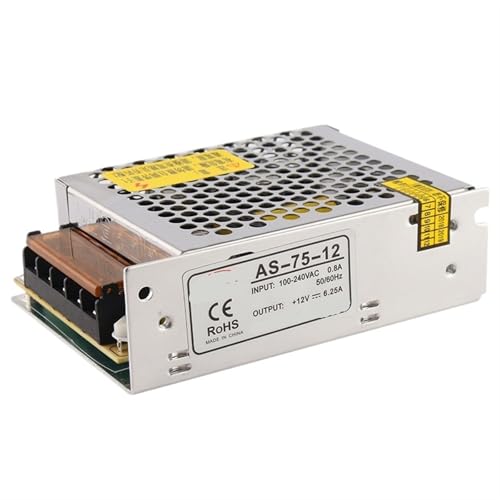 Alimentation AS-75-12 12V 6.25A à découpage de 75W entrée universelle