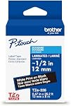 Brother Genuine TZe-335 White on Black Laminated Tape for TZe-Compatible P-Touch Label Makers, 12 mm Wide x 8 m Long