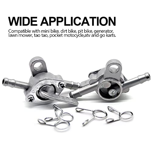 Inline Gas Fuel Petcock Shut Off Valve Fits 6Mm 1/4" Or 3/16", Fuel Cock Valves For Generator Baja Nini Atv Lawn Mower Dirt Mini Bike Go Kart Tao Tao 50 70Cc 110Cc 125Cc Motorcycle Riding Lawnmower #TOP3