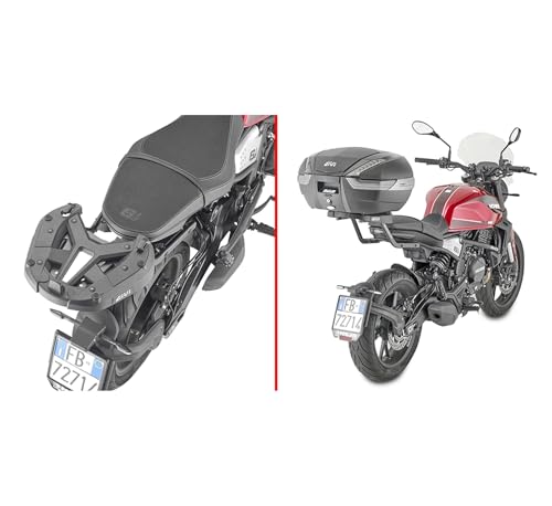 Givi Top Case E46NT2 Riviera Tech 46 lt Noir avec Support 9351FZ - 2