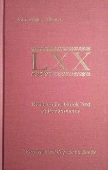 Hardcover Notes on the Greek Text of Deuteronomy Book