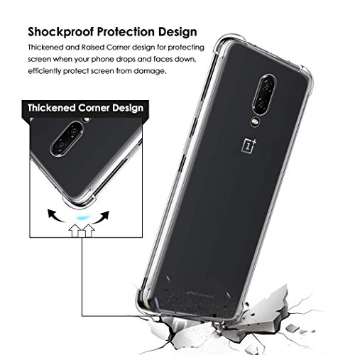 Image of Plus Ultra Clear Slim Shockproof Anti-Slip Grip Soft Transparent Back Cover Case for OnePlus 7