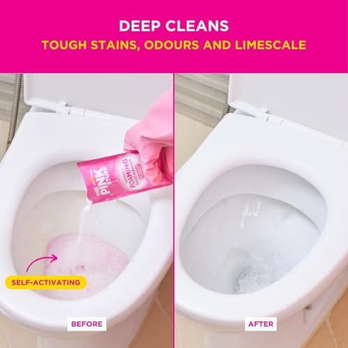Stardrops - The Pink Stuff - The Miracle Power Foaming Toilet Cleaner - 2 Treatments - Self Activating Pink Foam Pack of 1 (7 Ounce) image 6