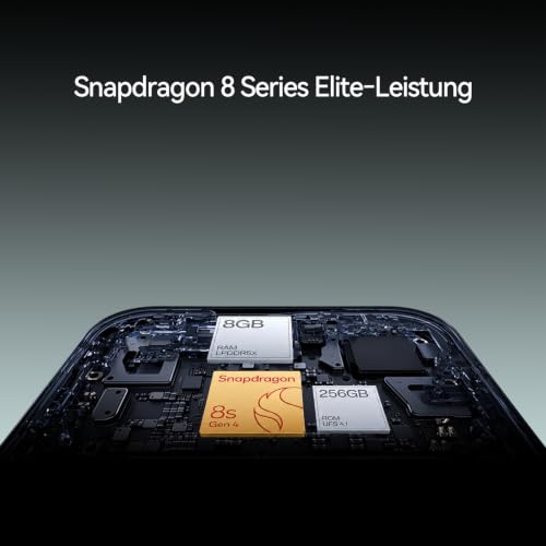OnePlus Nord 6 AI Smartphone 8GB+256GB, Snapdragon 8s Gen 4, Akku 7500mAh, 6.78" Display 165Hz 1.5K Sunburst AMOLED, 50MP Sony OIS, 4K 60fps, 80W Ladegerät, IP68/69K, 32MP Selfie, Schwarz
