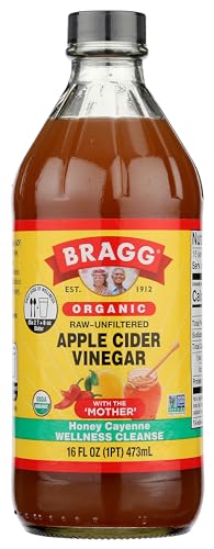 Bragg Organic Apple Cider Vinegar Honey Cayenne Wellness Cleanse with the Mother - 16 fl oz - Raw and Unfiltered