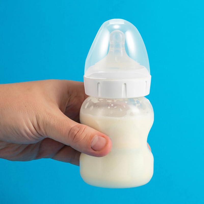 Image of PRETYZOOM 8pcs Milk Bottle Caps Dome Lid Cap Baby Feeding Bottles Nipples Cover Diameter 2.44 Inch