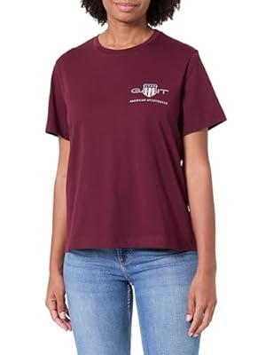 GANT REG Archive Shield SS - Camiseta Rojo L