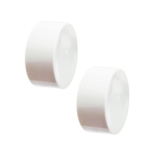 Miniatura 7 de Manopilla de termostato compatible con cubierta blanca monopolar o bipolar para estilo antiguo S22 D22, color blanco, 5 piezas