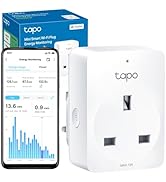 Tapo Mini Wi-Fi Smart Plug, Matter Certified Energy Monitoring, Voice Remote Control, Works with ...