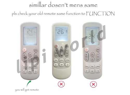 Image of LipiWorld 144B AC Remote Control (Old Remote Exactly Same Remote Will Only Work) Compatible for Samsung AC Remote