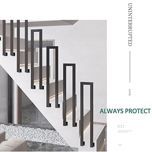 Kit de rampe d'escalier moderne en fer forgé durable de 65cm