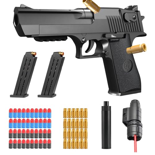 Pistola de Juguete,Pistola de Espuma Blaster,Juguete Pistola,Juguete de Espuma Suave,EVA Juguetes de Tiro de Blanda,para Jugar al Aire Libre,Regalos de Cumpleaños para 14 +