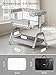 Bassinet Bedside Sleeper, Baby Crib with Mattress and Adjustable Height & Upgraded Wheels, All Mesh Portable Bassinet, Baby Bed for Newborn