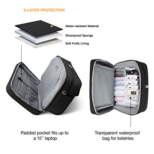 Travel Bag, BAGSMART Weekender Bags for Women, Duffle Bag for Travel Carry On Overnight Bag Personal Item Bag with Shoe… - Image 4