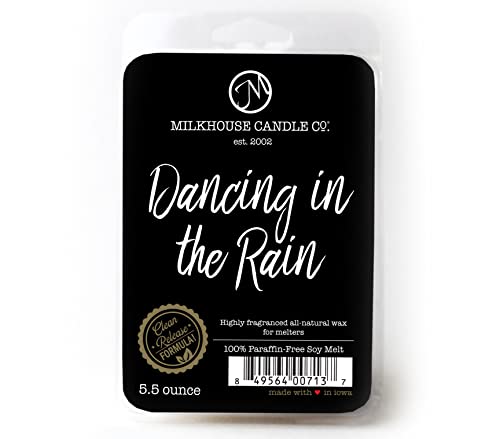 Milkhouse Candle Company Dancing in the Rain Soy Wax Melts - Orange Blossom | Summer Orchid | Wind-Swept Grass Scented - 5.5 oz, Hand-Poured, Made in the USA