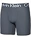 Calvin Klein Boxer Brief Micro Rob Soft Micro Fiber Functional Fly Moisture Wicking All Day Comfort Logo Waist Band ( 3 Pack) (Black Dark Grey Light Grey)