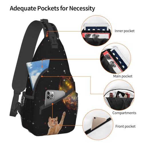 Cat Shoulder Bag Animal Sling Backpack Daypack Casual Backpack Cute Cat Hiking Bag Cute Backpack4