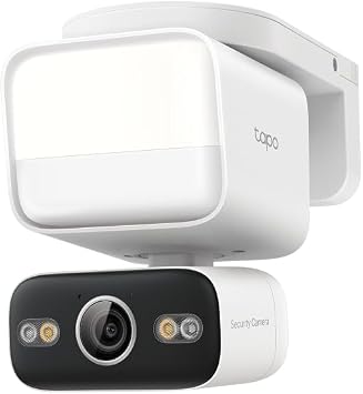 Tapo TP-Link Tapo C710/A Security Camera, Outdoor, 24-Hour Monitoring, Equipped with 1500 Lumens, Auto Lighting, 2K, 3 Megapixels, 360  Paneled Tilt, AI Detection, Full Color Night Recording, IP65, Two-Way Calls
