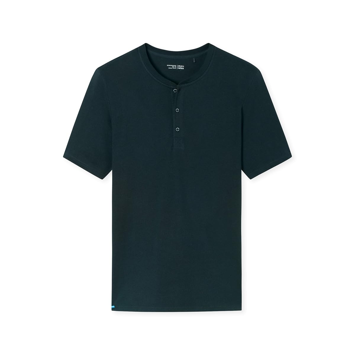 Schiesser Herren Schlafanzugoberteil T-Shirt mit Knopfleiste - 182516
