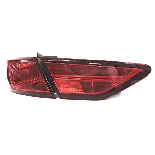 Finest Folia Lámina Set para Faros piloto luz Traseros Pegatinas Autoadhesivo (Rojo, C022 Limousine)