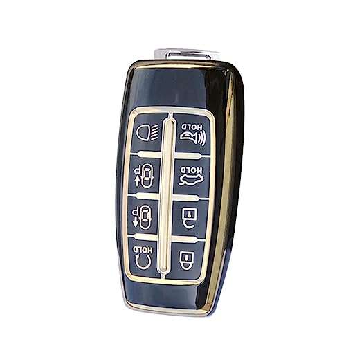 Coque de protection Genesis G80 GV80 étui de clé haut de gamme noir doré