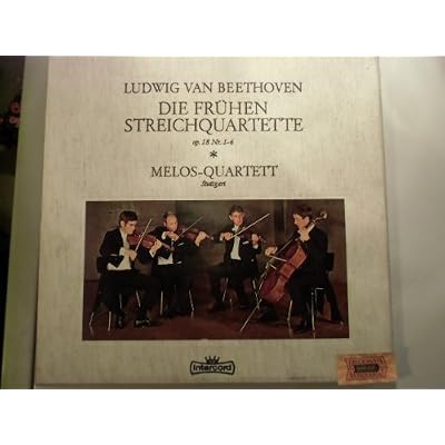 Die fr&uuml;hen Streichquartette op.18 Nr. 1-6
