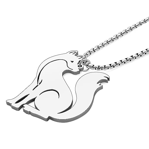 Collier renard arctique, cadeau d'anniversaire idéal pour femmes et filles - 3