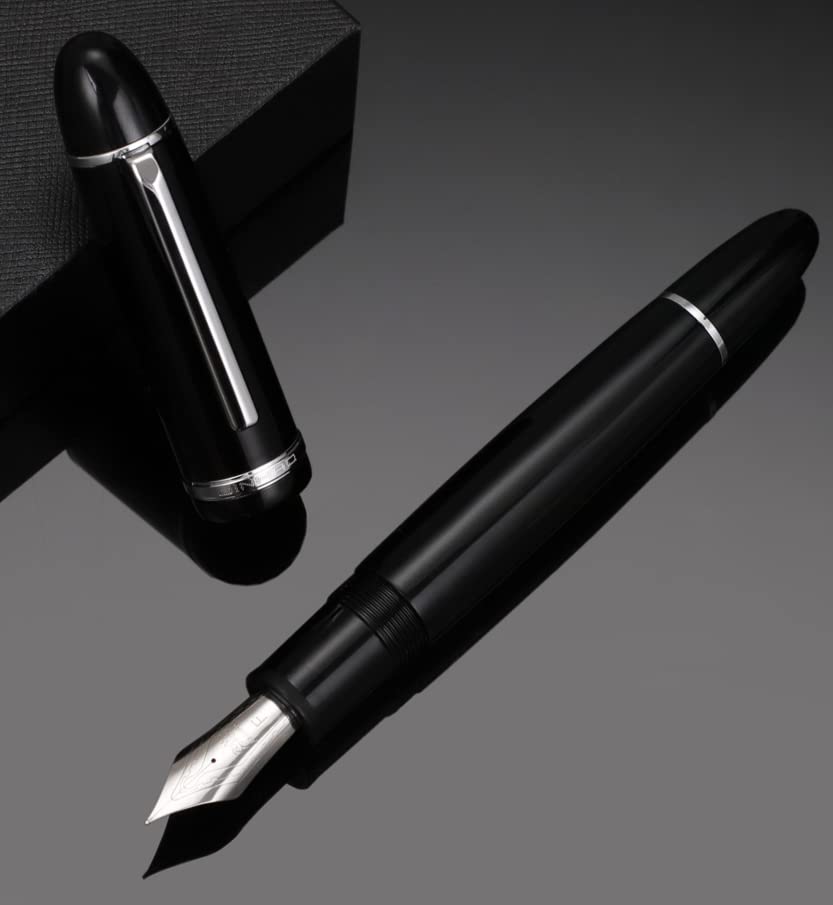 Amazon.co.jp: Jinhao X159 黒のアクリル万年筆 # 8 細字ペン先