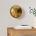 Wandlampe Mezia, runde Wandleuchte aus Metall in Gold mit Lichtspiel an der Wand, 1 x G9, Innenwandleuchte mit Strahlen-Effekt in Struktur-Gold-Optik, ohne Leuchtmittel