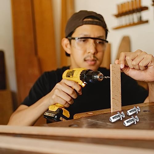 NALACAL Jack and Petal Nuts, Insert Dowels With Screws Assembly for 0-5mm Mental Hollow Wall Iron Skin Hollow Plastic Sheet, 8MM*16MM (30Pcs)