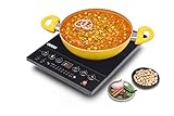 Usha Cookjoy (Cj1600Wpc) 1600 Watt Induction Cooktop (Black), Sealed, 1 Burner