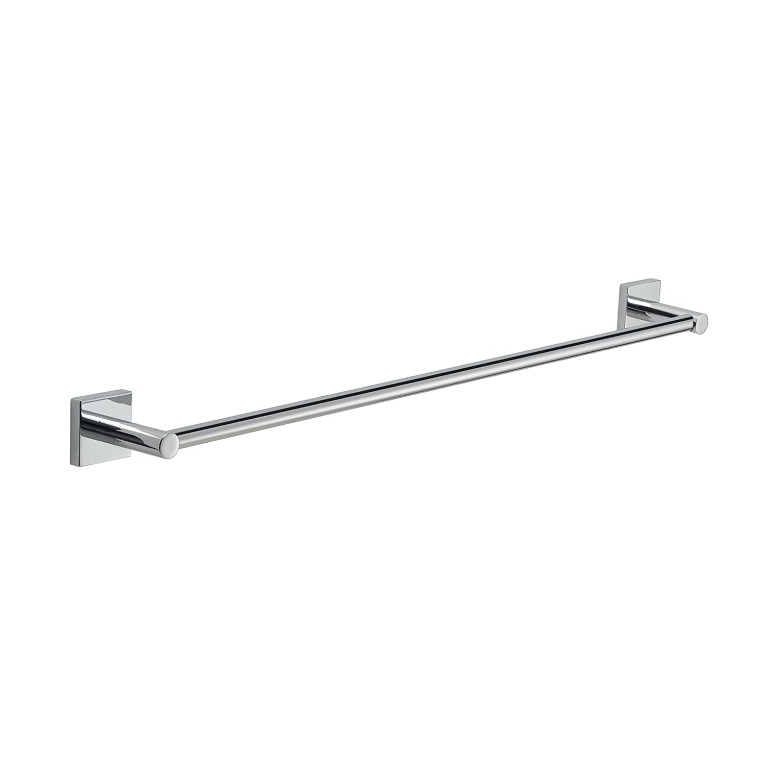 Gedy Manila Towel Holder CM.60, Chrome Colour, Components Made of 304 Stainless Steel, Cromall and Satin Glass, 15 Year Warranty, Measures 4.7 x 64.1 x 6.8 cm and Weight 0.1 kg, R&D Design, 60 cm