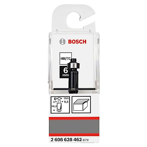 Bosch Fresa de aparar laminados 6 mm, D1 9,5 mm, L 12,6 mm, G 56 mm