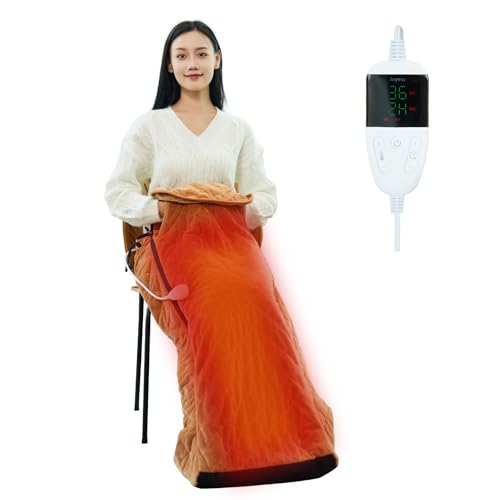 電気足温器 ポータブルフットウォーマー ウェアラブルこたつヒーター 6 段階温度調節 45℃-70℃ 炭素繊維速暖 省エネ 60W 三重安全機能 4 段タイマー自動シャットダウン 水洗い可能 多シーン対応