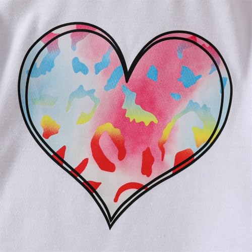 Image of Cakaner Toddler Kids Girl Clothes Floral Letter Graphic Top + Shorts 2PC Girls Summer Short Set