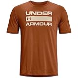 Under Armour Men's Team Issue Wordmark Short-Sleeve T-Shirt, (291) Copper Penny / / Khaki Base, X-Small