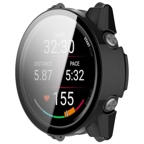 Funda Garmin Forerunner 170 con protector de pantalla PC negro