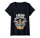 Special Luxury Crown Amani Name Vintage Funny Amani Name Design to Wear With Pride in Amani Birthday, Holiday, Family Vacation, Wedding, Graduation, School, Christmas, Halloween, Valentine's Day, Birthday Party Decoration, Fun Work Name Tag Tag