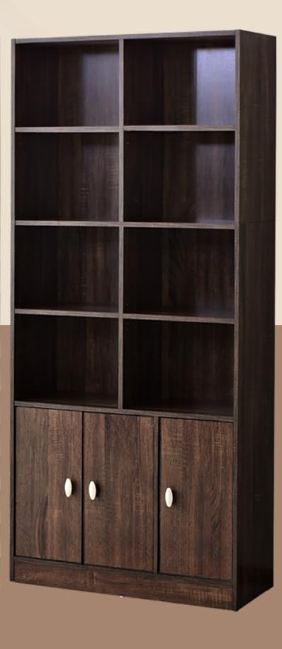 本棚◽️完成品・腰丈サイズ Amazon.co.jp: 国産 引出し 扉付き 本棚 幅80 高さ180 完成品